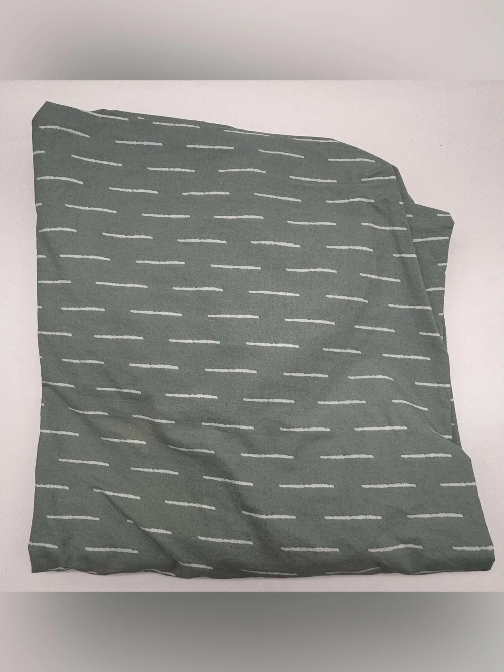 Olli & Lime Green and White Striped Crib Sheet